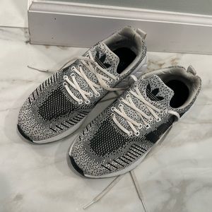 adidas Black and White Athletic Shoes